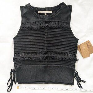 Rachel Roy Black Knitted Tank Top (XS)